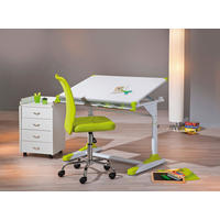 Schreibtisch 2Colorido weiß pink grün B/H/L: ca. 70,5x69,5x101 cm 2Colorido - pink/weiß (101,00/70,50/69,50cm) - Inter Link