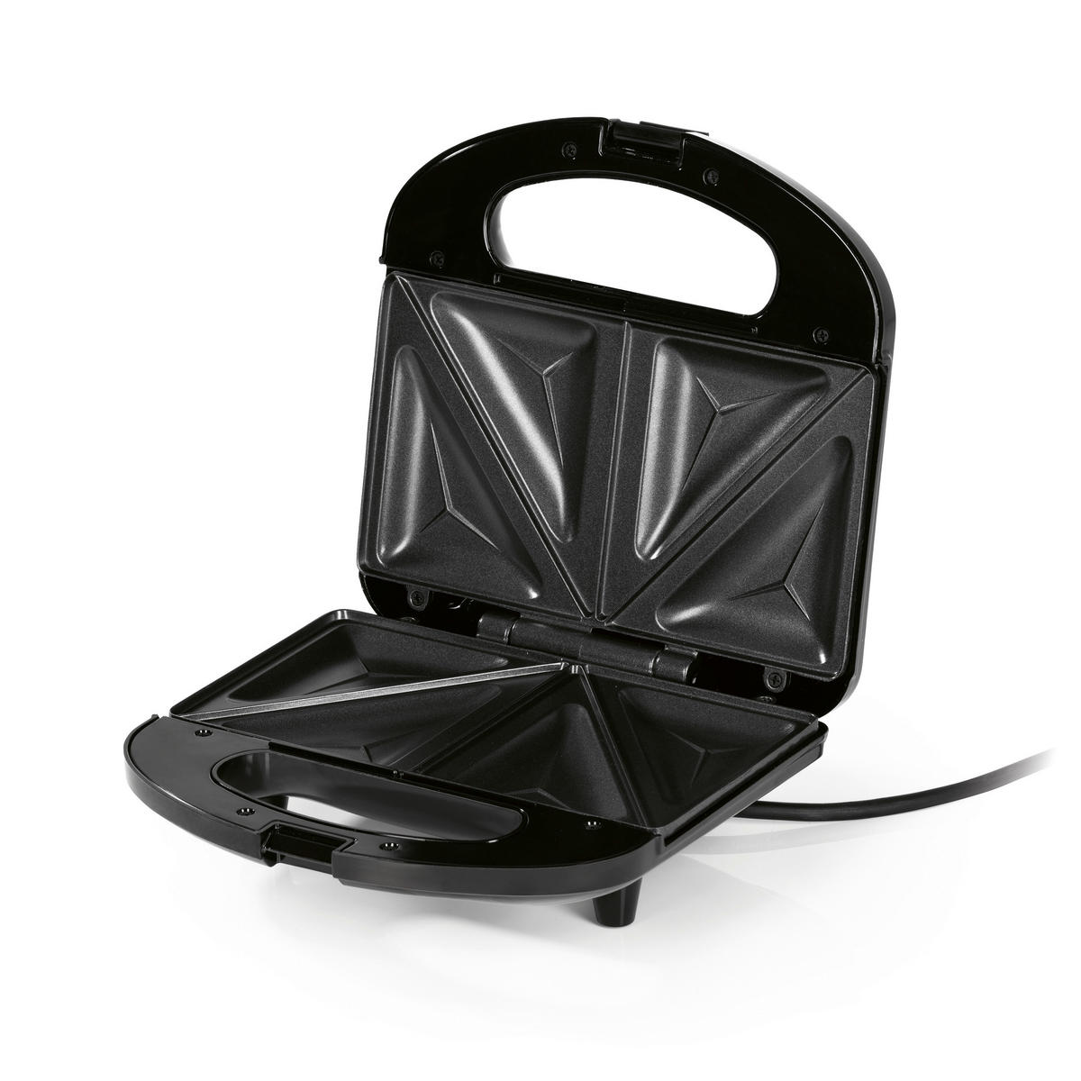 GOURMETmaxx Sandwichtoaster 13805 schwarz Kunststoff B/H/L: ca. 21,3x8,8x21,4 cm Sandwichmaker 13805 - schwarz (21,40/21,30/8,80cm) - GOURMETmaxx