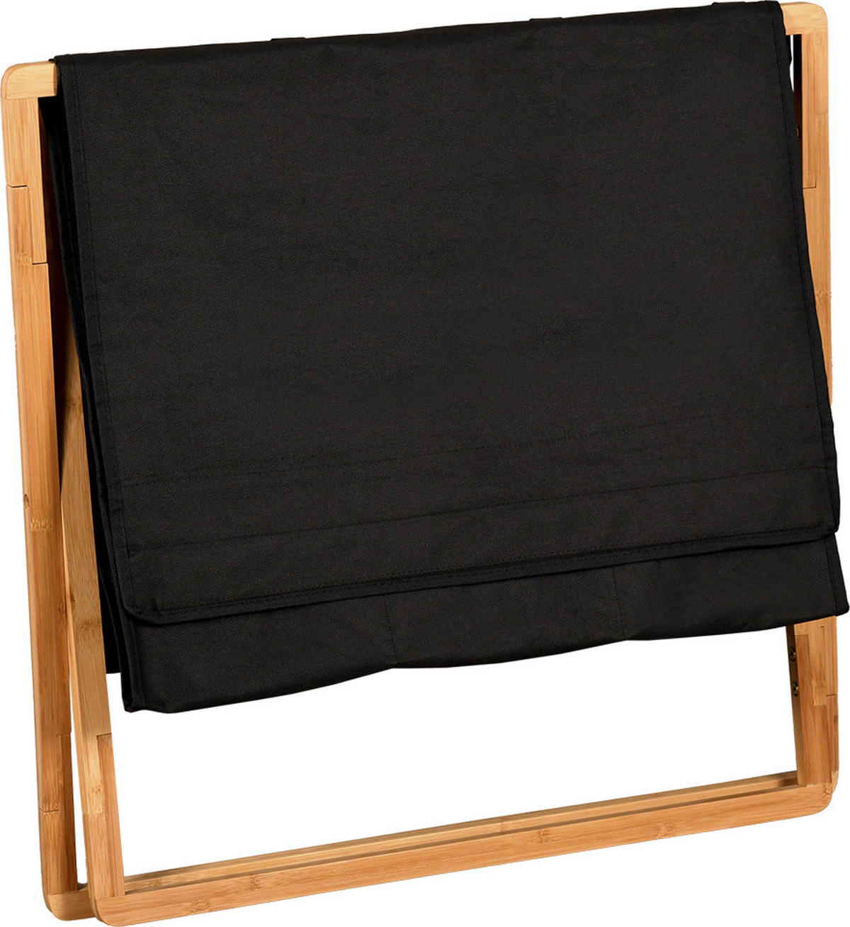 Kesper Wäschesammler braun Polyester B/H/L: ca. 19,5x7,5x71,3 cm Wäschesammler - braun/schwarz (71,30/19,50/7,50cm) - Kesper