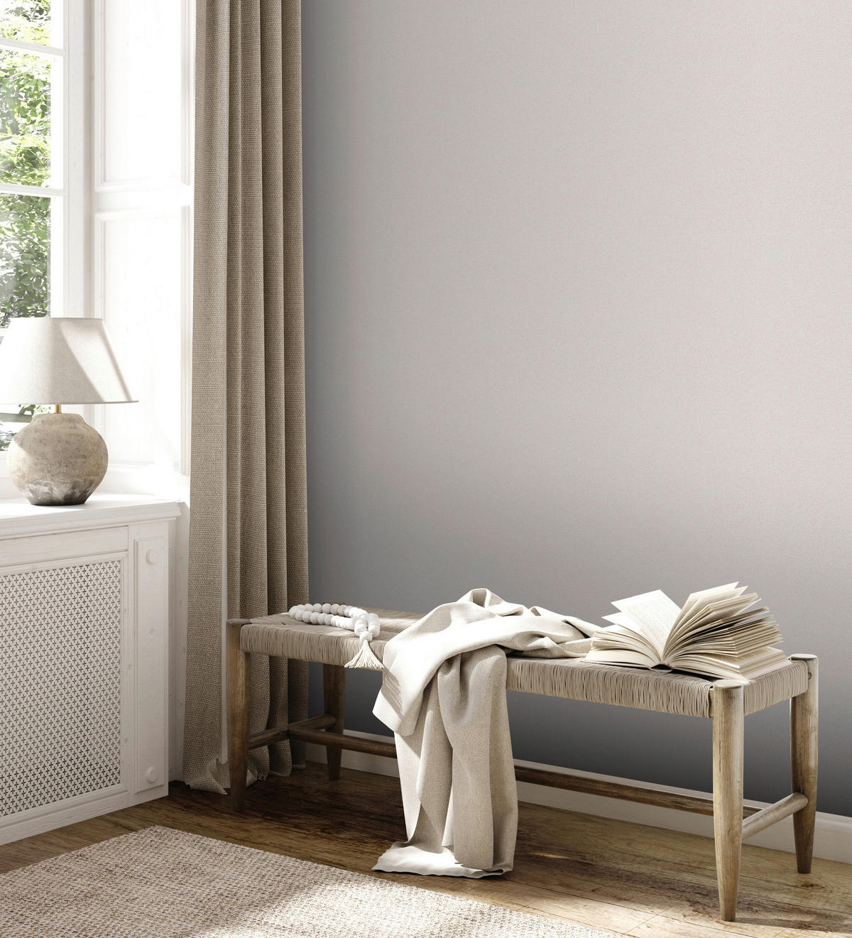 A.S.Creation Vliestapete Terra Uni grau B/L: ca. 53x1005 cm Terra - grau (53,00/1005,00cm) - A.S.Creation