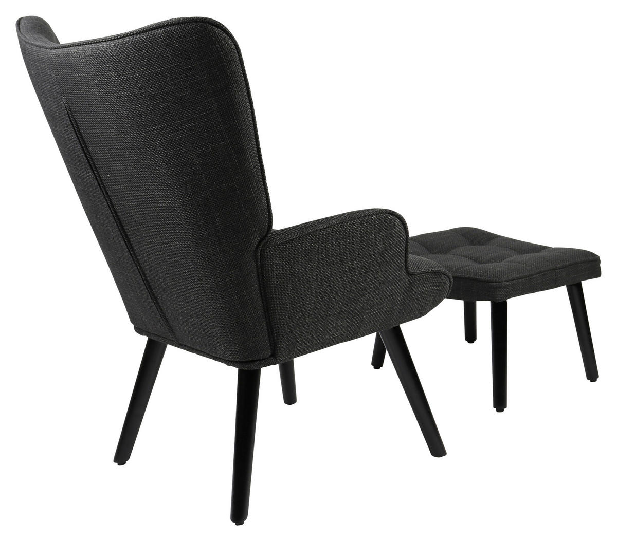 Sessel Paros anthrazit Webstoff B/H/T: ca. 68x97x75 cm Paros - anthrazit (68,00/97,00/75,00cm) - Hela