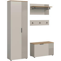 Garderobe Slide Kaschmirgrau Nachbildung Evoke Oak Nachbildung B/H/T: ca. 155x190x36 cm Slide - (155,00/190,00/36,00cm) - xonox.home