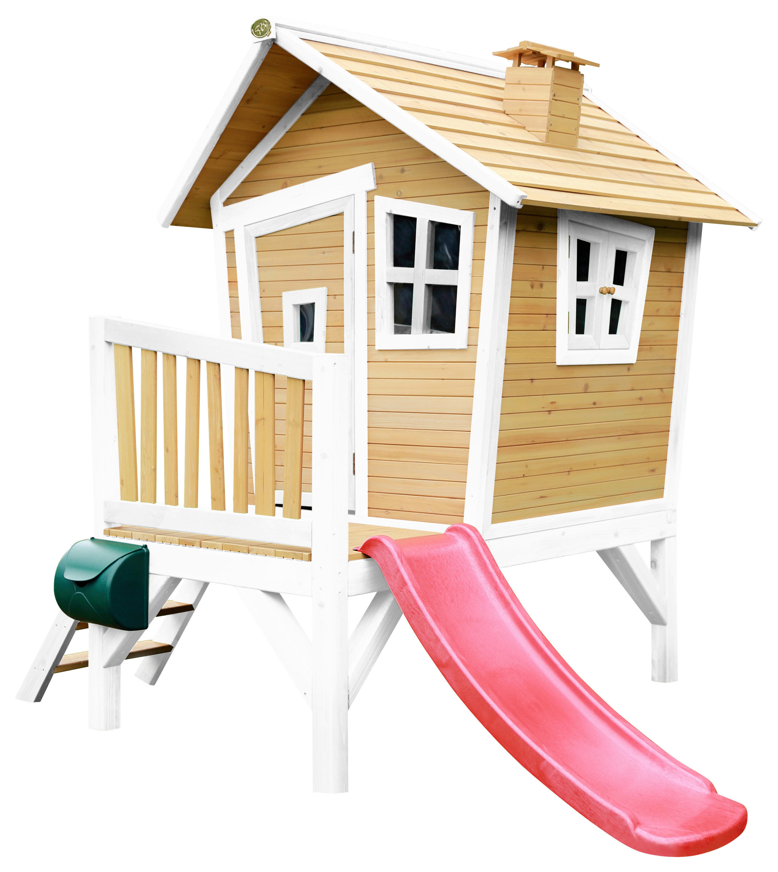 AXI Spielhaus Robin braun B/H/L: ca. 264x203x177 cm Robin - braun/weiß (177,00/264,00/203,00cm) - AXI