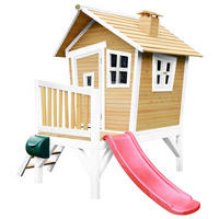 AXI Spielhaus Robin braun B/H/L: ca. 264x203x177 cm Robin - braun/weiß (177,00/264,00/203,00cm) - AXI