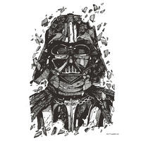Komar Poster Star Wars Darth Vader Drawing Star Wars B/L: ca. 30x40 cm Star Wars Darth Vader Drawing - (30,00/40,00cm) - Komar