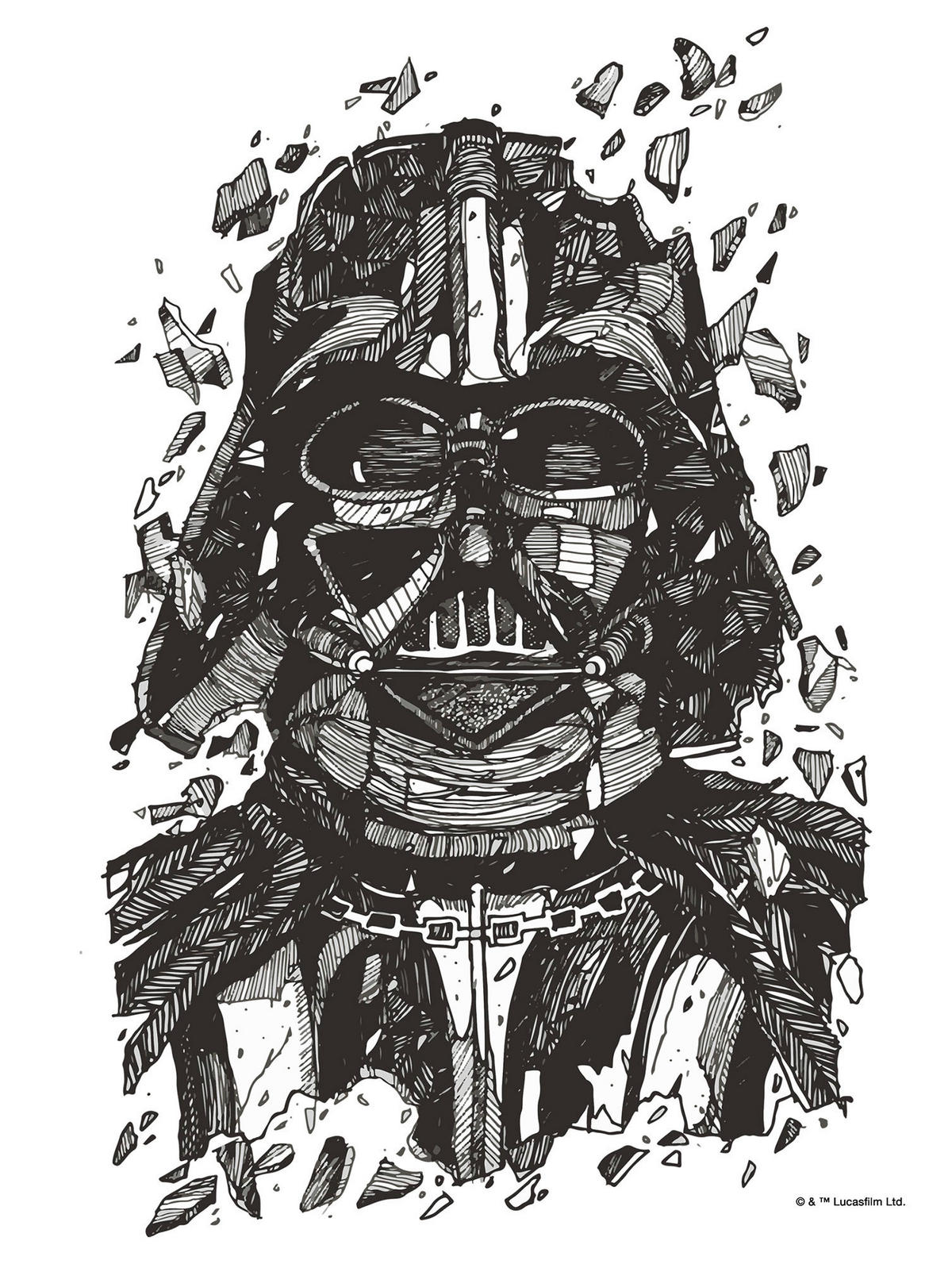 Komar Poster Star Wars Darth Vader Drawing Star Wars B/L: ca. 30x40 cm Star Wars Darth Vader Drawing - (30,00/40,00cm) - Komar