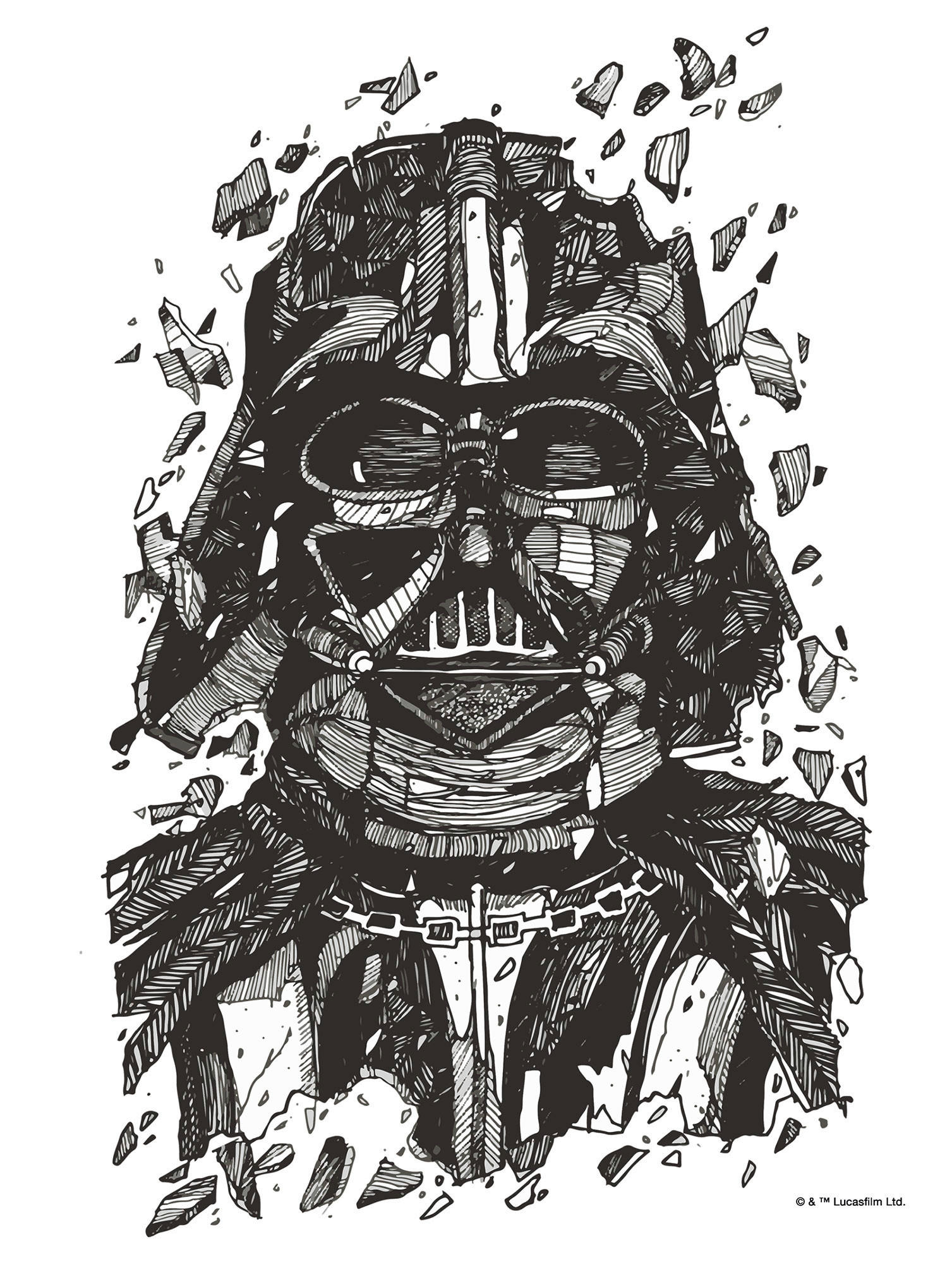 Komar Poster Star Wars Darth Vader Drawing Star Wars B/L: ca. 30x40 cm