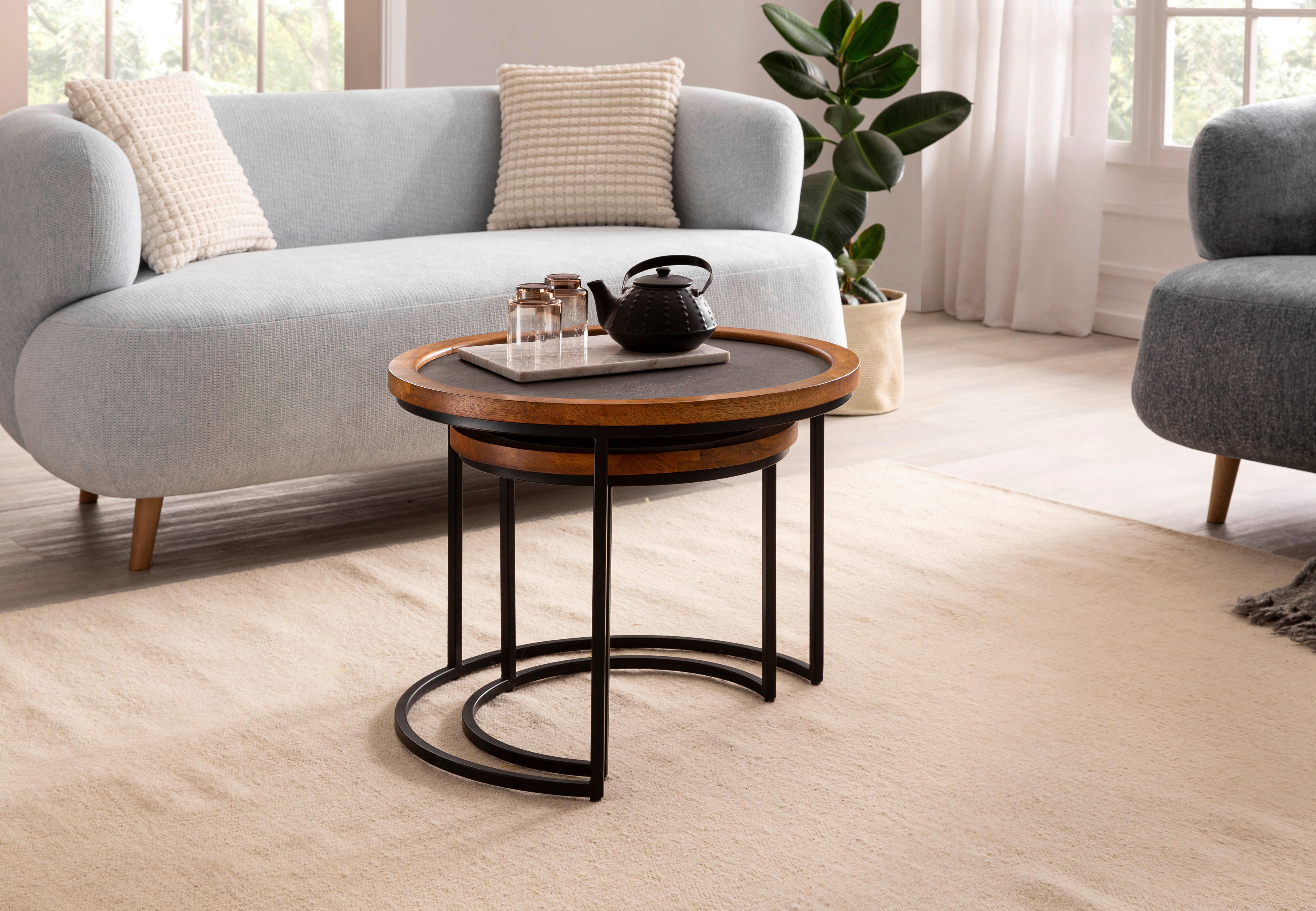 Couchtisch  B/H/T: ca. 60x46x60 cm Couchtisch - (60,00/46,00/60,00cm) - Wohnling