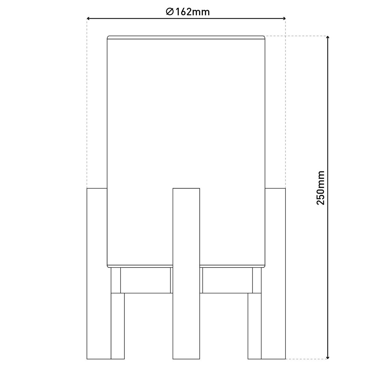 Näve Leuchten Tischleuchte 5305227 natur Holz Textil B/H/T: ca. 16,2x25x16,2 cm null 1 Brennstellen Madita - natur (16,20/25,00/16,20cm) - Näve Leuchten