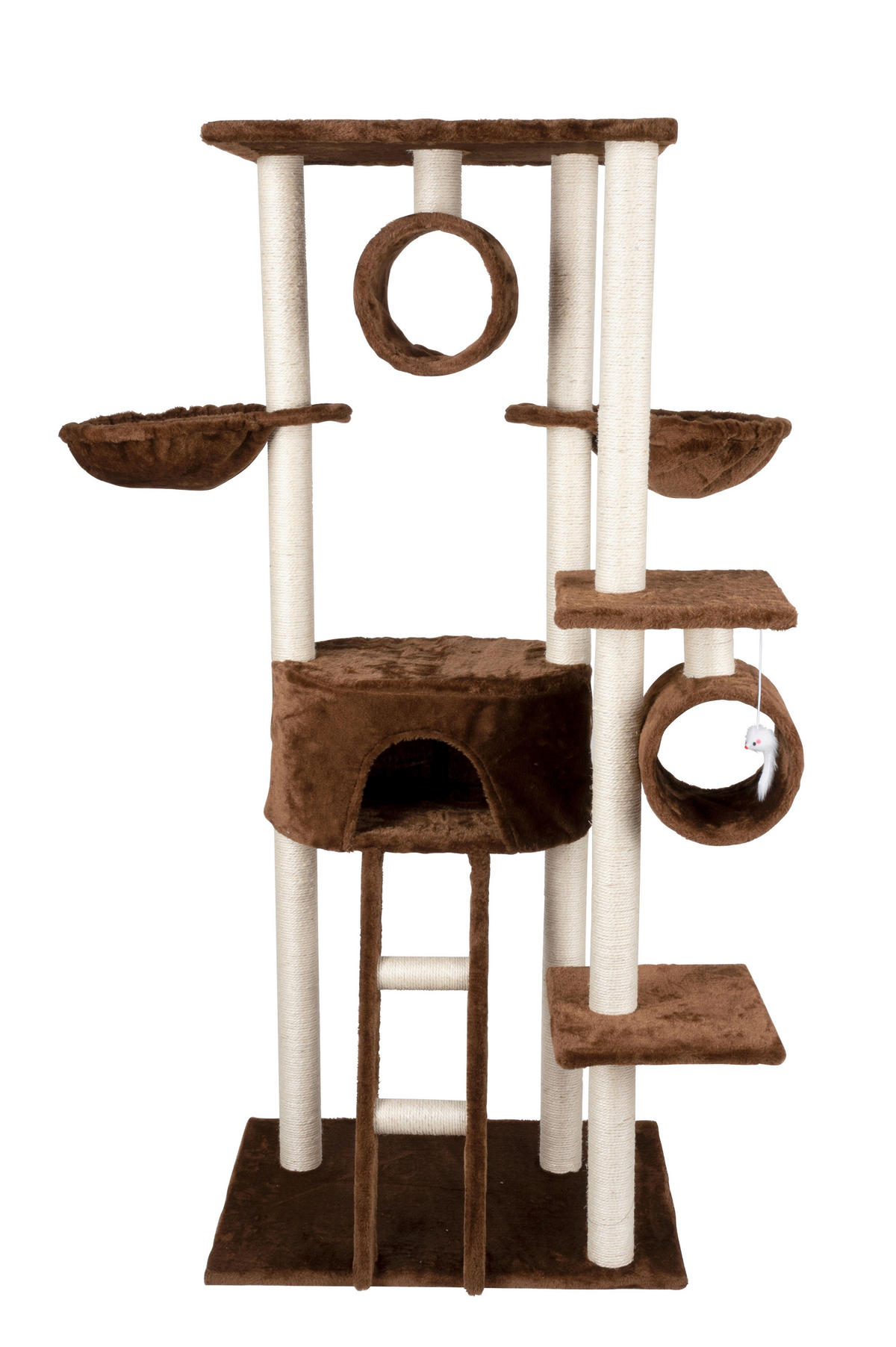 Kratzbaum braun Sisal B/H/L: ca. 50x165x70 cm Kratzbaum - braun/beige (70,00/50,00/165,00cm)