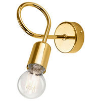 Lamkur Wandleuchte CAMILLA 36830 gold Stahl H/L: ca. 18x8 cm E27 1 Brennstellen Camilla - gold (8,00cm) - Lamkur