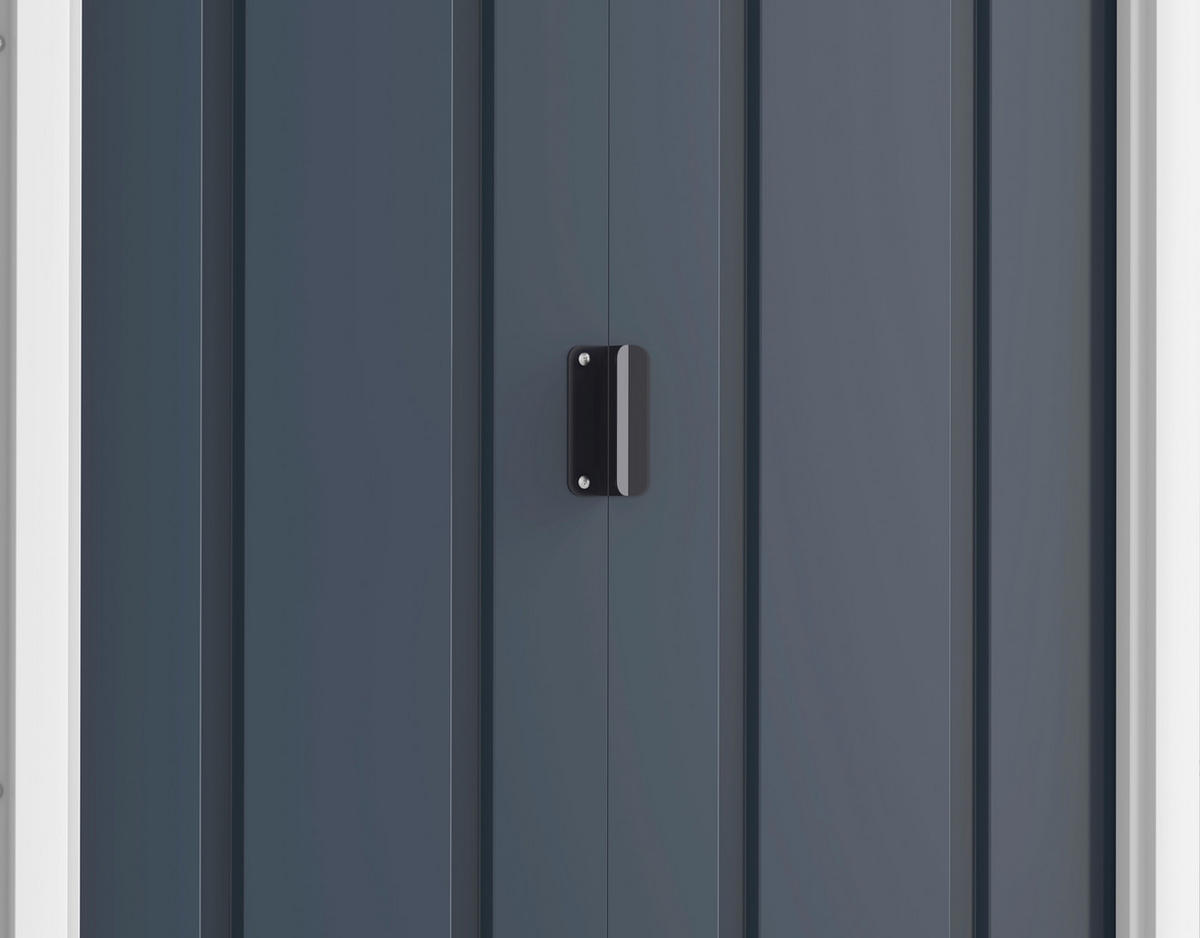 VCM Gerätehaus anthrazit B/H/L: ca. 202x181x113 cm Gerätehaus mit Schiebetür - anthrazit (113,00/202,00/181,00cm) - VCM