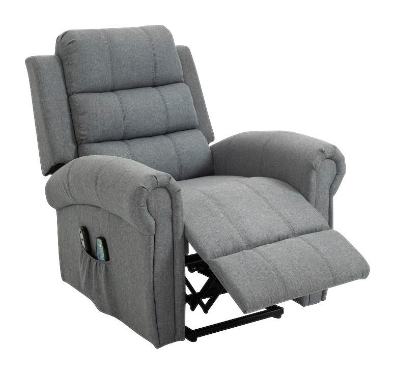 HOMCOM Massagesessel 700-095 grau Polyester-Mischgewebe Holz Metall Schaumstoff B/H/T: ca. 94x104x96 cm ca. 50 W Massagesessel 700-095 - grau (94,00/104,00/96,00cm) - HOMCOM
