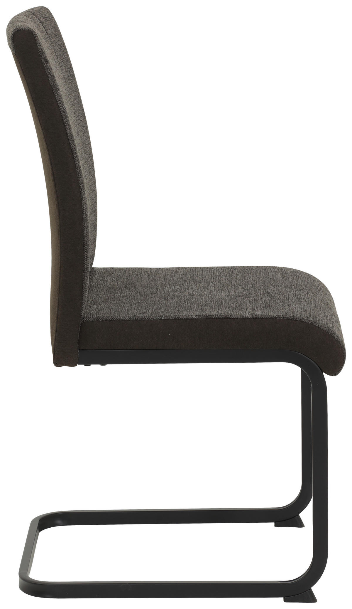 Stuhl 2er Set LINN braun schwarz Webstoff Metall B/H/T: ca. 43x92x52 cm 2er Set LINN - braun/schwarz (43,00/92,00/52,00cm) - Hela