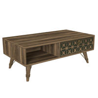 Couchtisch Valente walnuss Nachbildung dunkelgrün B/H/T: ca. 110x41,6x60 cm Valente - walnuss/dunkelgrün (110,00/41,60/60,00cm) - moebel17