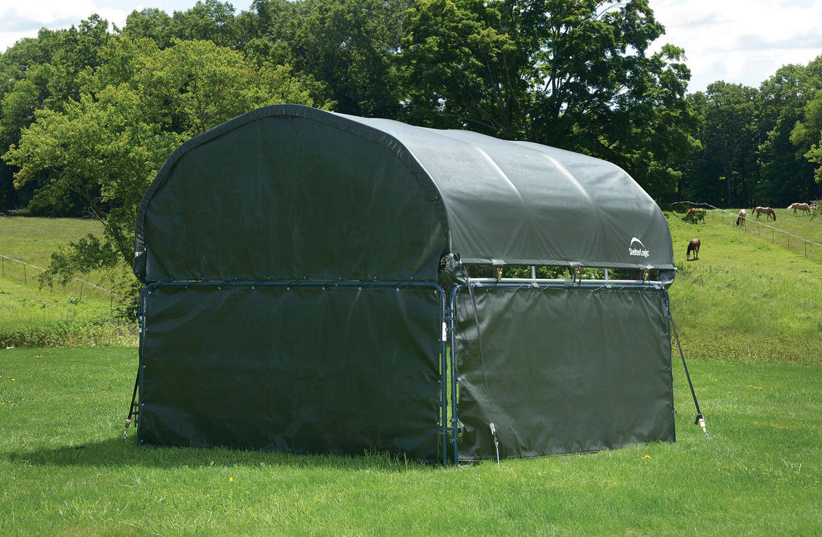 ShelterLogic Planenset dunkelgrün Kunststoff B/H/T: ca. 370x170x370 cm Planenset - dunkelgrün (370,00/170,00/370,00cm) - ShelterLogic