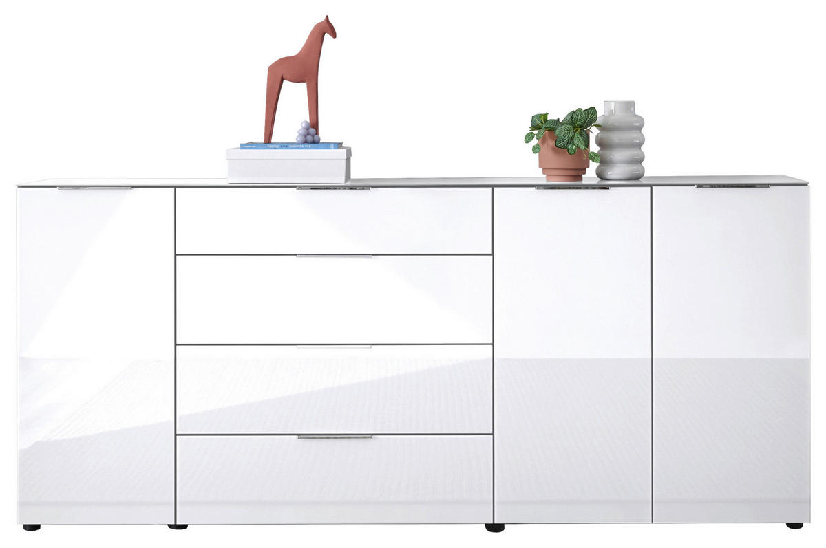Kommode Santorin weiß B/H/T: ca. 226x99x40 cm Santorin - weiß (226,00/99,00/40,00cm)