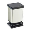 Rotho Treteimer weiß B/H/L: ca. 26,6x45,7x29,3 cm Treteimer_Paso 20l - weiß (29,30/26,60/45,70cm) - Rotho