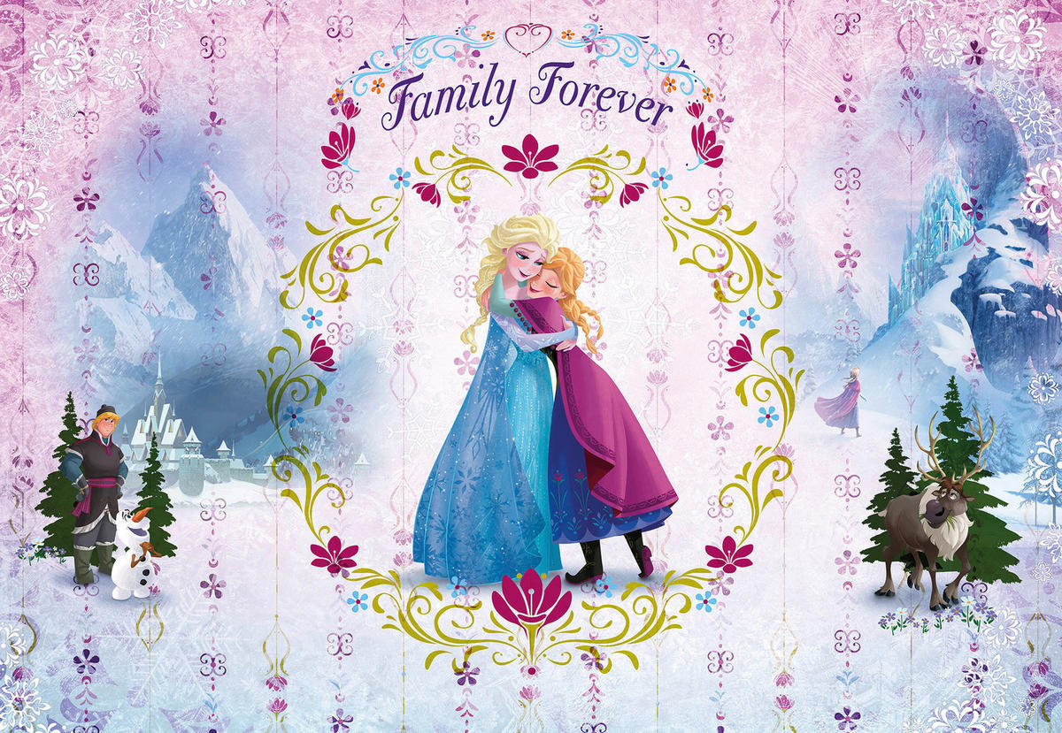 Komar Fototapete Frozen Family Forever  X8-8479 B/H: ca. 368x254 cm Frozen Family Forever  X8-8479 - (368,00/254,00cm) - Komar