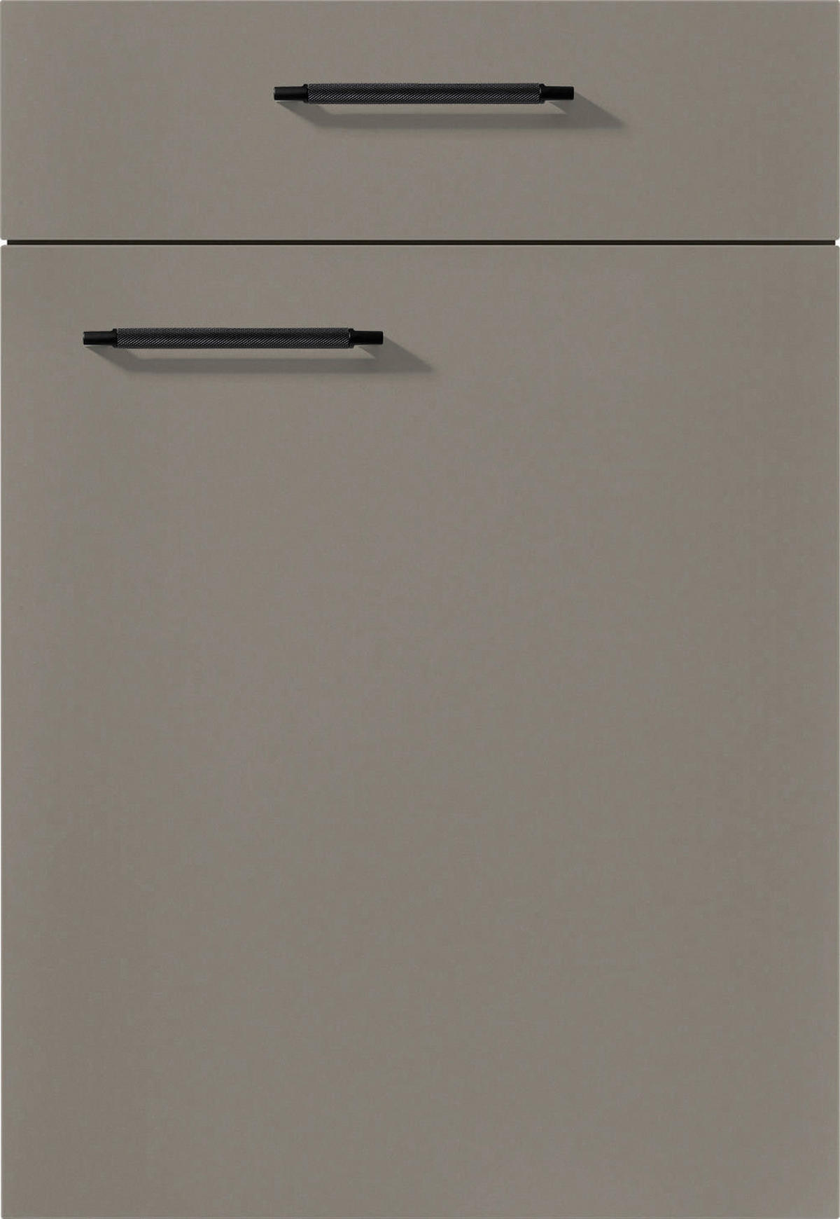 nobilia Doppelblock Easytouch Grafitschwarz Lacklaminat B/T: ca. 260x60 cm Easytouch - Eiche/schwarz (260,00/60,00cm) - nobilia