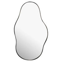 Wandspiegel schwarz Metall B/H/T: ca. 40x80x2,5 cm Wandspiegel - schwarz (40,00/80,00/2,50cm) - Wohnling