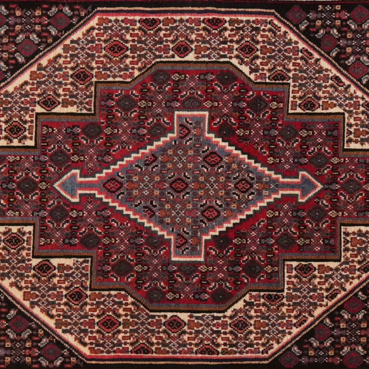 PersaTepp Teppich Senneh Multi B/L: ca. 70x116 cm Senneh - Multi (70,00/116,00cm) - PersaTepp