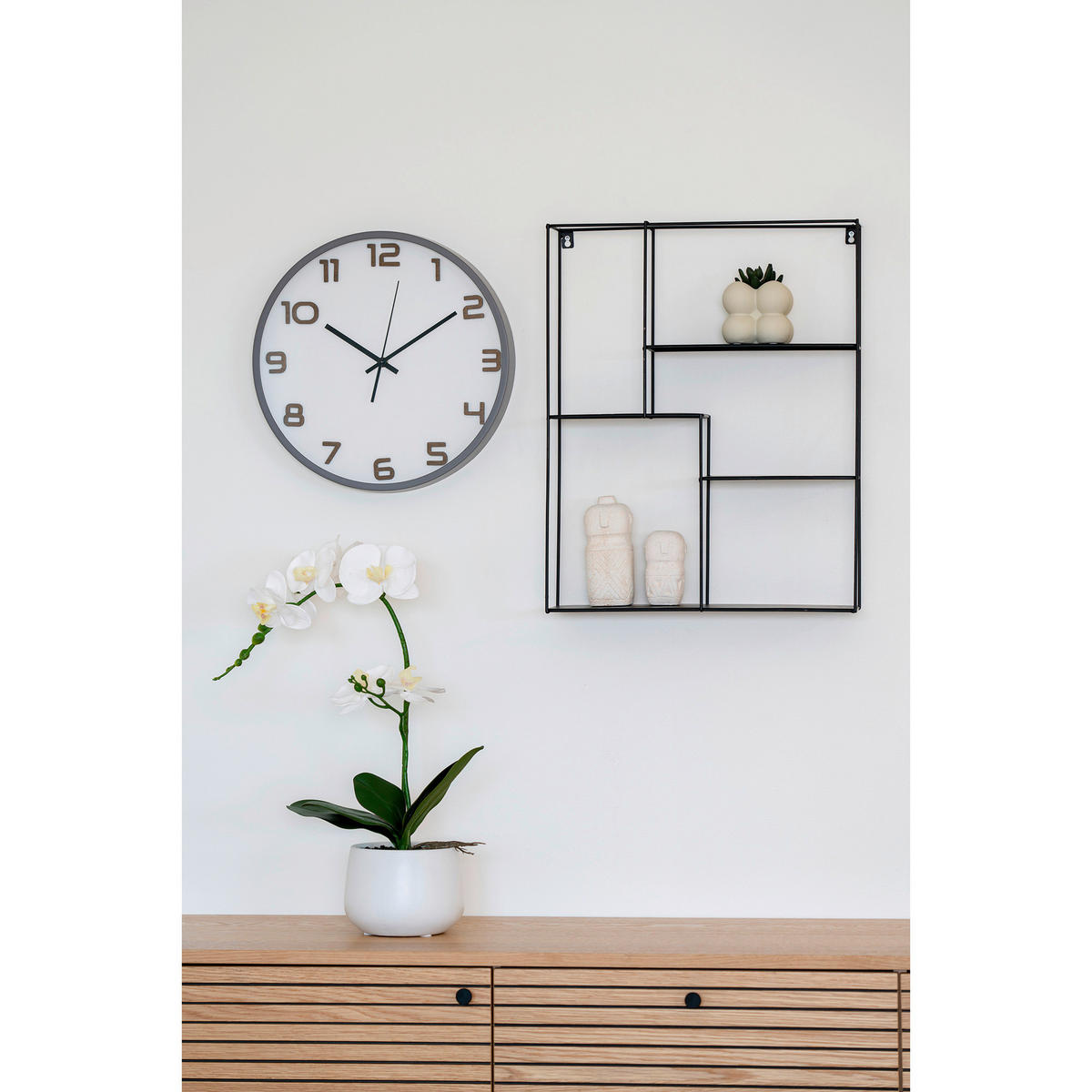 Housenordic Wanduhr Greenwich grau D: ca. 35 cm Greenwich - grau (35,00cm) - Housenordic