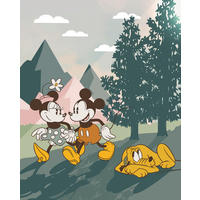 Komar Fototapete Mickey & Minnie Embrace Nature B/L: ca. 200x250 cm Mickey & Minnie Embrace Nature - (200,00/250,00cm) - Komar