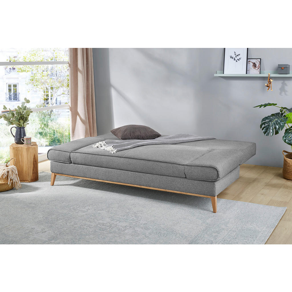 Thumbnail - Schlafsofa grau B/H/T: ca. 198x87x92 cm