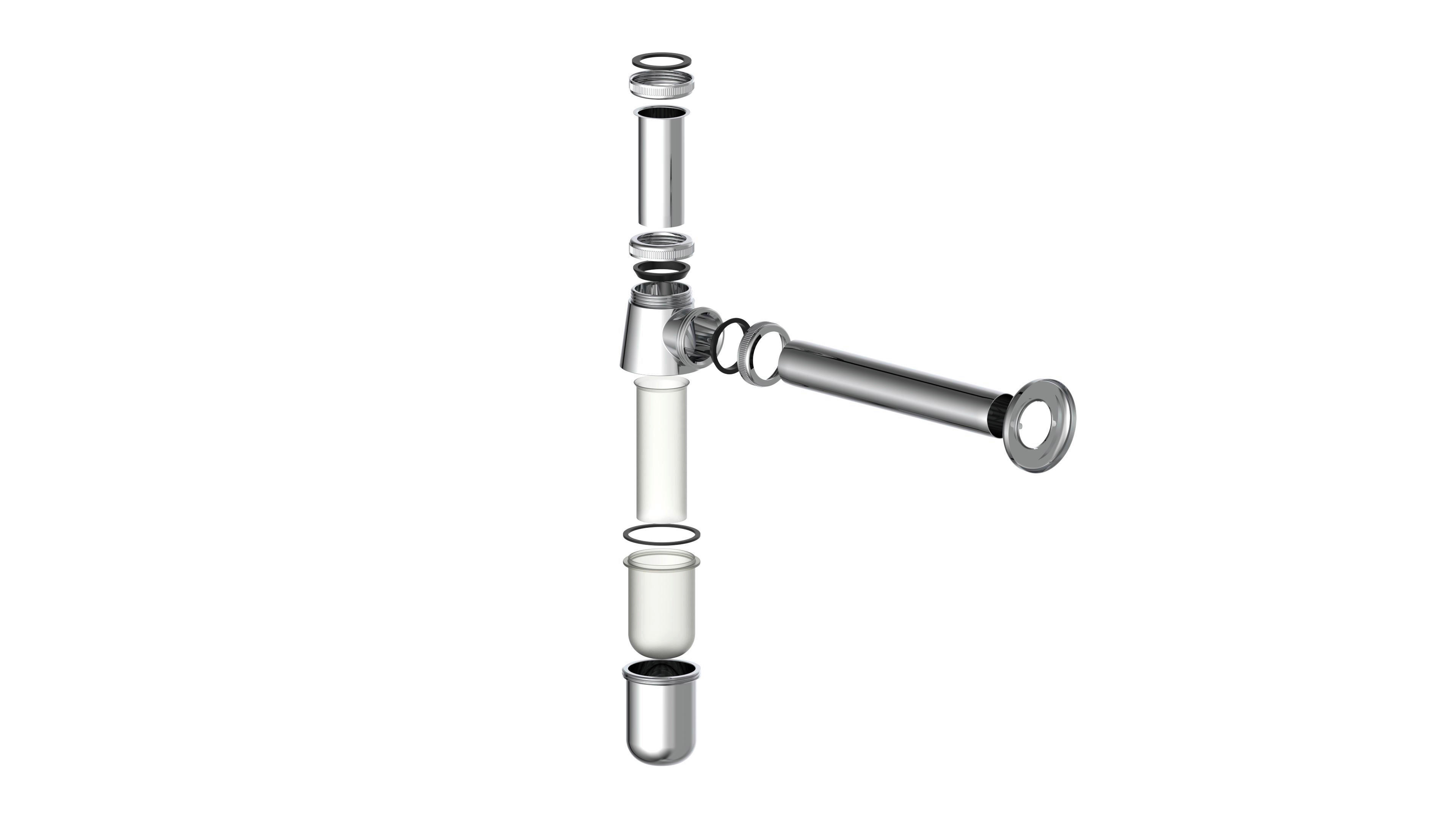 Flaschensiphon silber Flaschensiphon - silber (5,70/49,50/25,70cm) - Kirchhoff