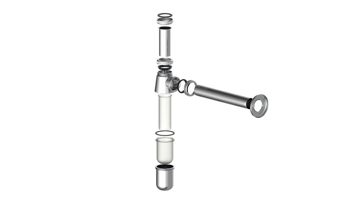 Flaschensiphon silber Flaschensiphon - silber (5,70/49,50/25,70cm) - Kirchhoff