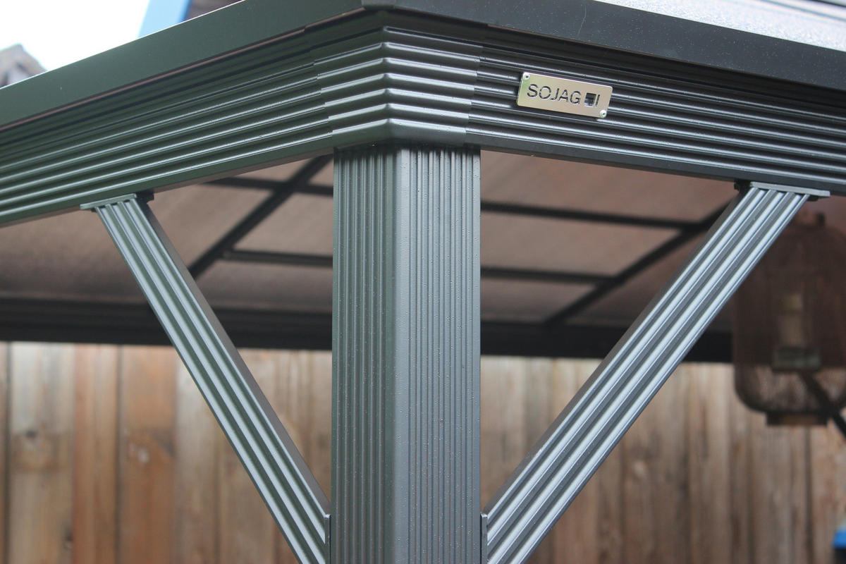 Sojag Pavillon Verona anthrazit Aluminium B/H/T: ca. 298x260x423 cm Verona - anthrazit (298,00/260,00/423,00cm) - Sojag