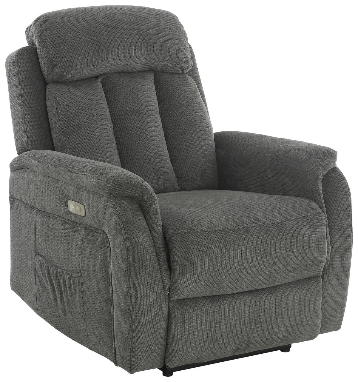 Sessel FM-3216-1P grau Microfaser B/H/T: ca. 85x100x95 cm FM-3216-1P - grau (85,00/100,00/95,00cm)