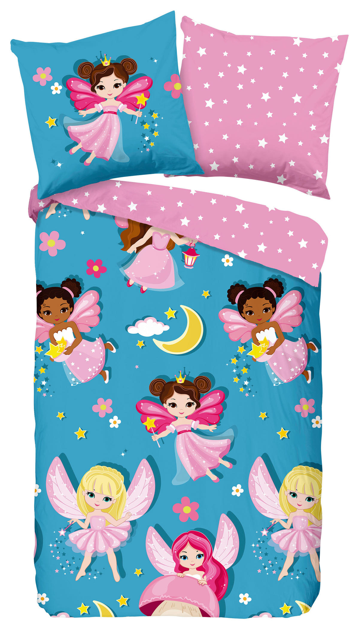 Baumwoll Bettwäsche Fee Renforce Fee - Multi (135,00/200,00cm) - Good Morning