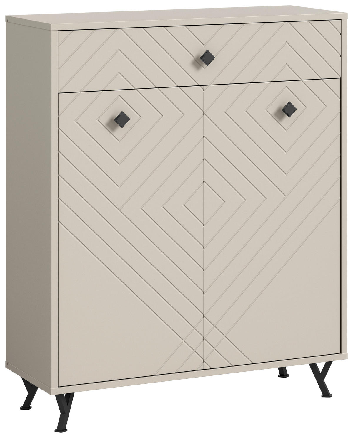 Schuhkommode NOTES sandbeige sandbeige matt B/H/T: ca. 80x100x35 cm NOTES - sandbeige (80,00/100,00/35,00cm) - xonox.home