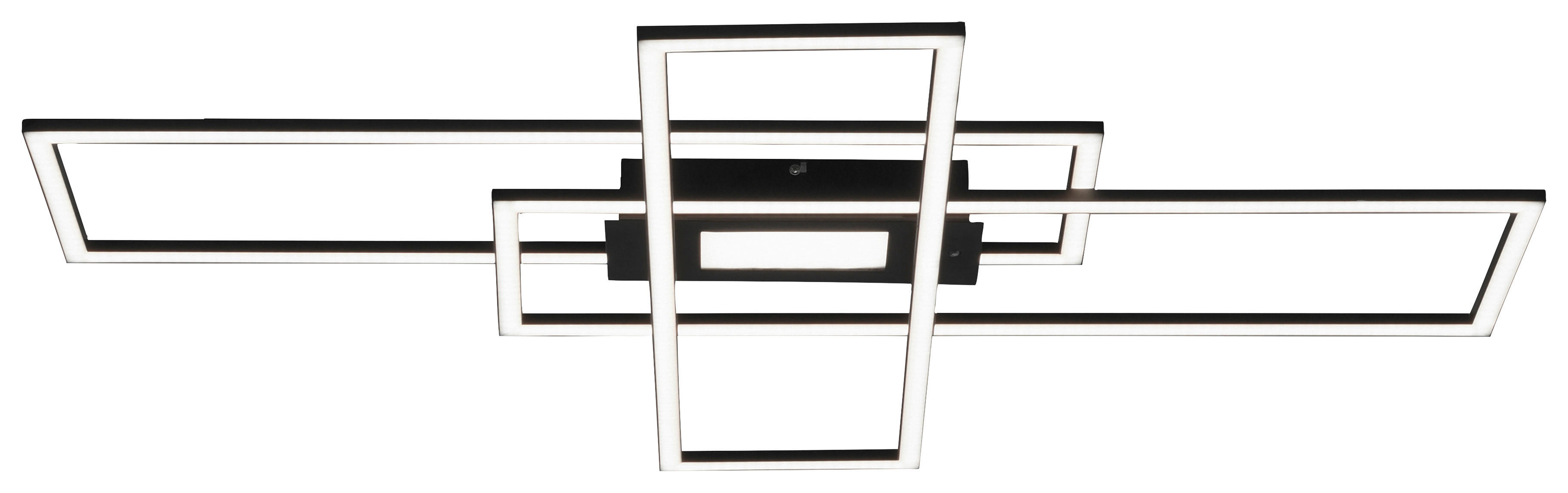 Just Light Deckenleuchte 14693-18 schwarz Aluminium B/H/T: ca. 99x5x69 cm LED-Deckenleuchte_Asmin - schwarz (99,00/5,00/69,00cm) - Just Light