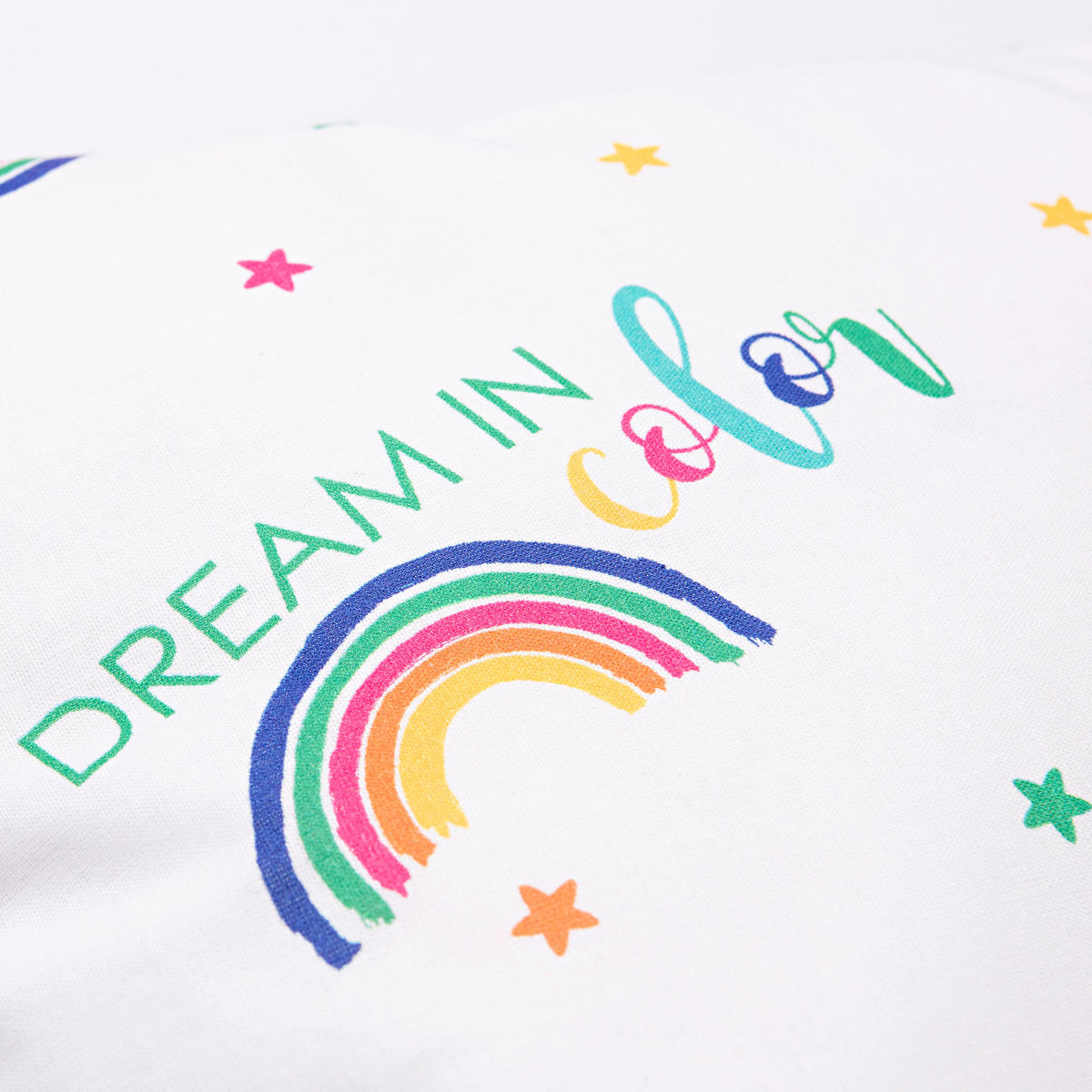 Dekokissen RAINBOW KIDS bunt Baumwolle B/L: ca. 30x30 cm RAINBOW KIDS - weiß/bunt (30,00/30,00cm) - BENETTON