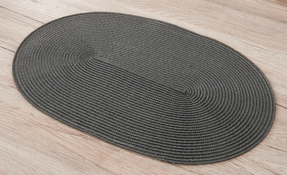 Platzset Platzset_Bast 30x45cm anthrazit - anthrazit (30,00/45,00cm) - POCOline