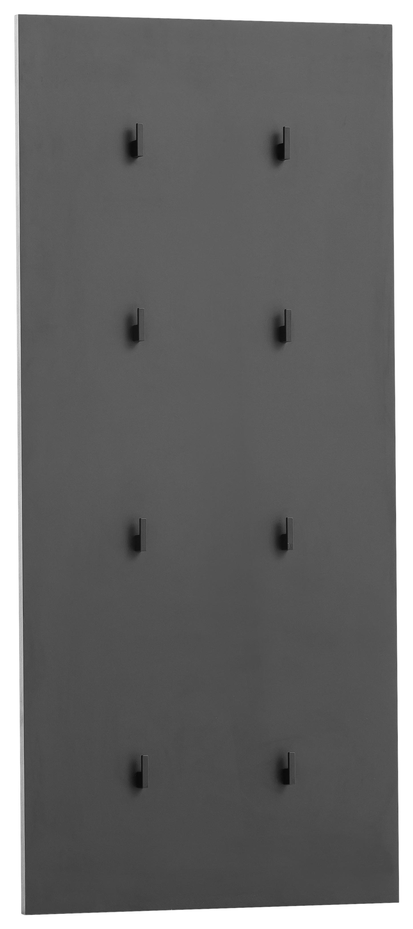 Wandpaneel Alexa schwarz matt B/H/T: ca. 49x109x2,6 cm