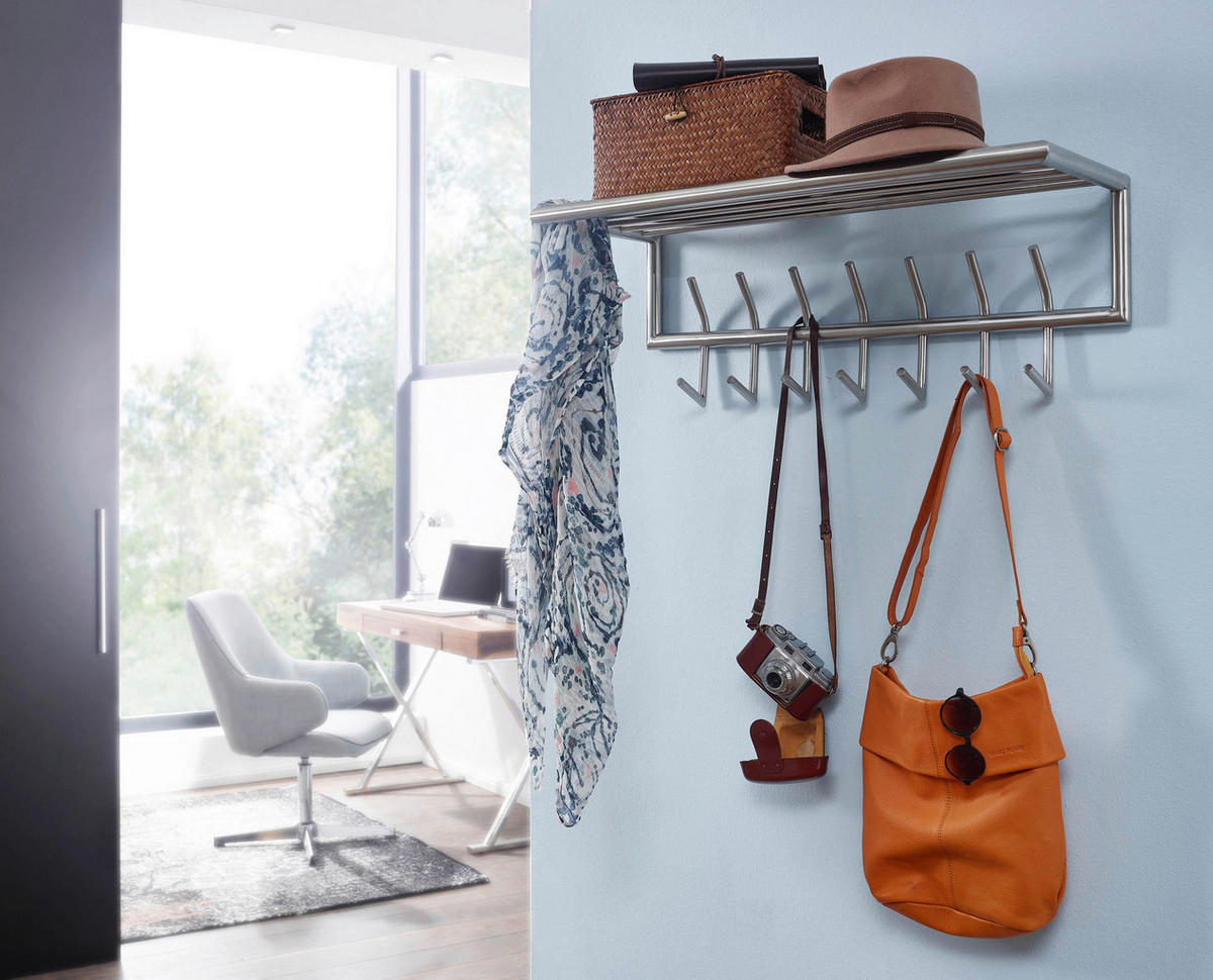 Garderobe matt B/H/T: ca. 74,5x39x19,5 cm Garderobe - (74,50/39,00/19,50cm) - Wohnling