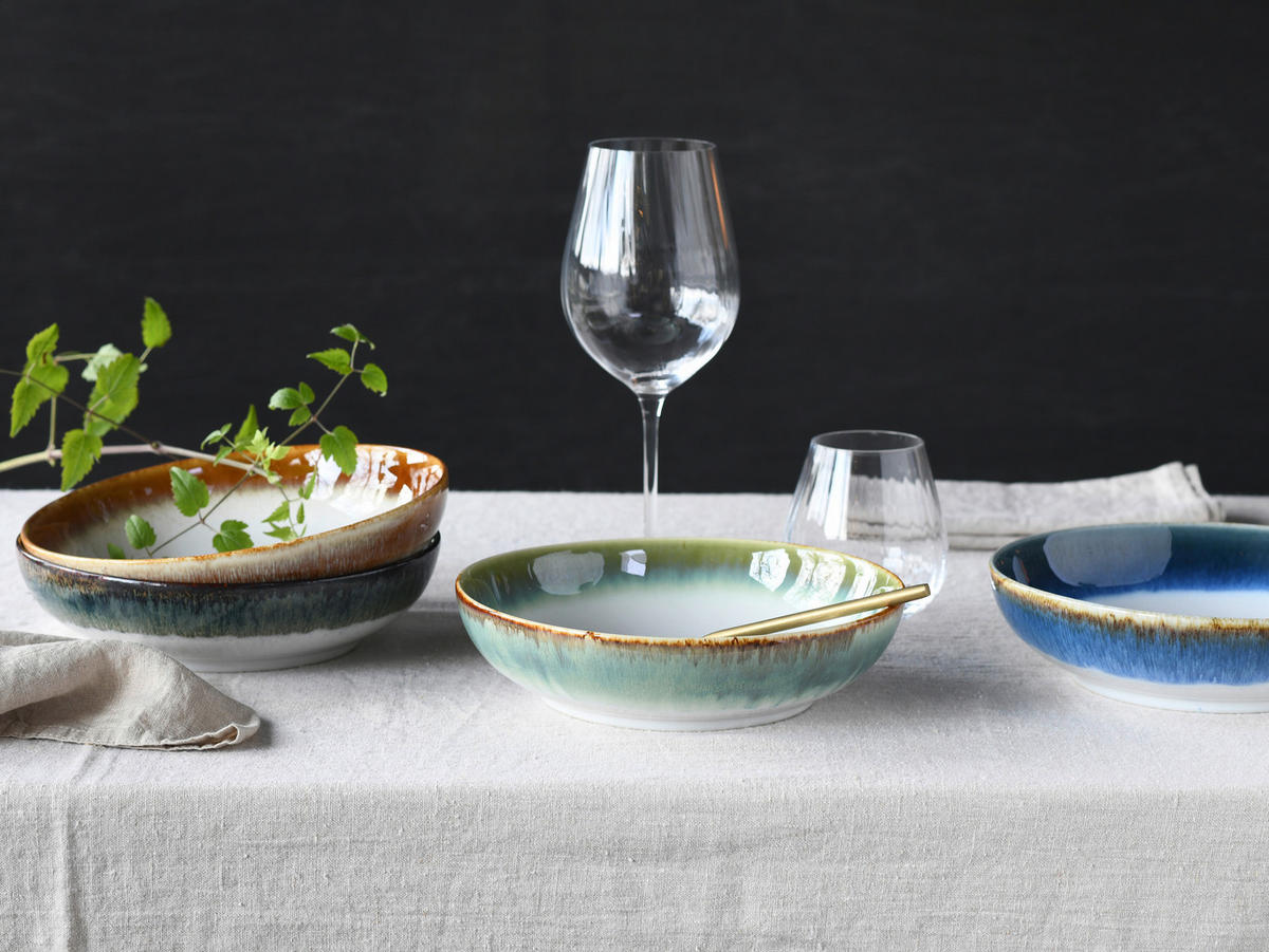 CreaTable Müslischalenset Cascade Bowls Mix Poke bunt Steinzeug Cascade Bowls Mix Poke - bunt - CreaTable