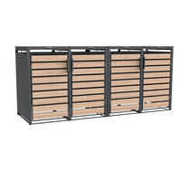 Westmann Mülltonnenbox Lacina braun B/H/L: ca. 264x116x80 cm Lacina - braun (80,00/264,00/116,00cm) - Westmann