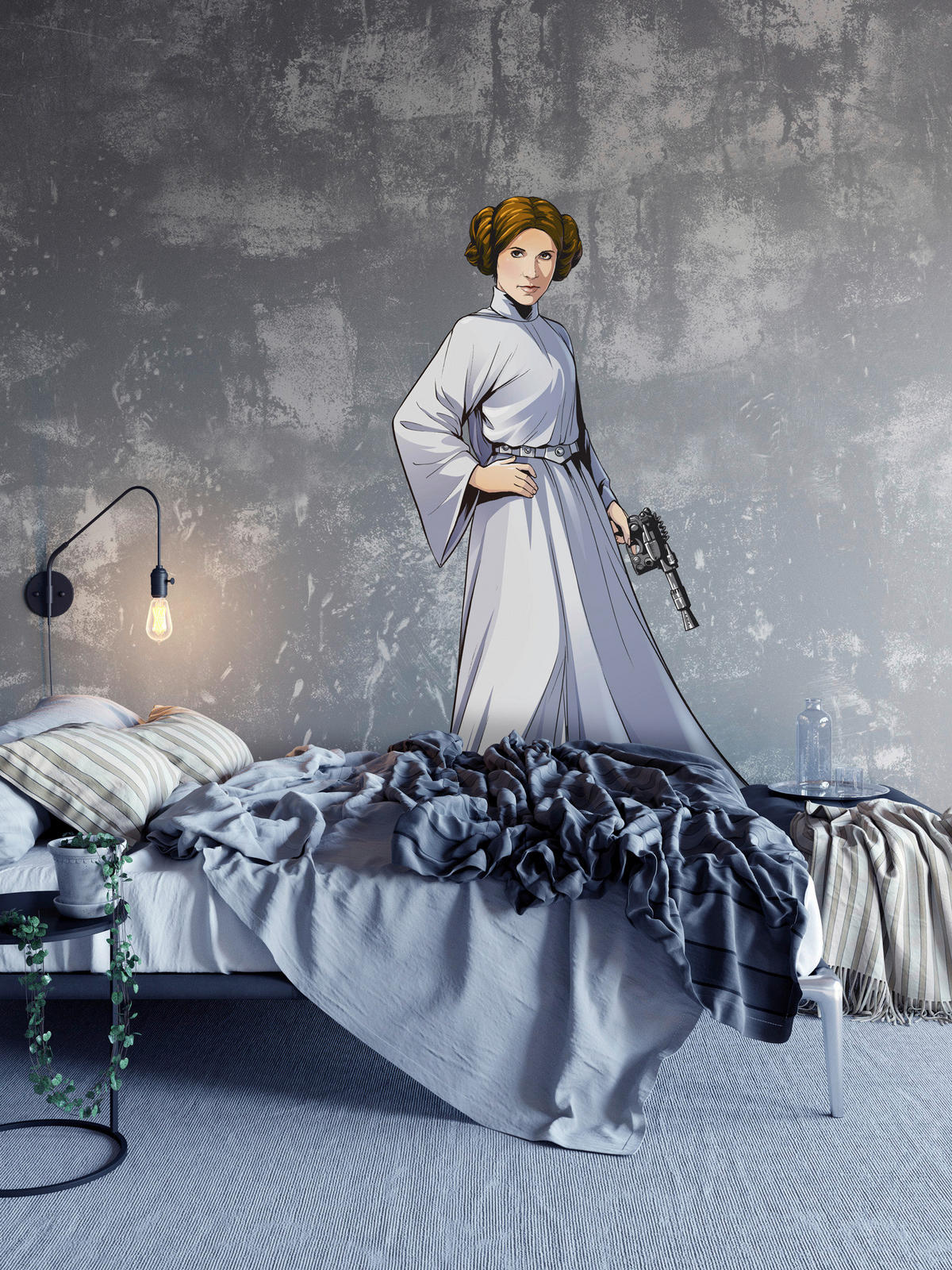 Komar Fototapete Star Wars XXL Princess Leia B/L: ca. 127x170 cm Star Wars XXL Princess Leia - (127,00/170,00cm) - Komar