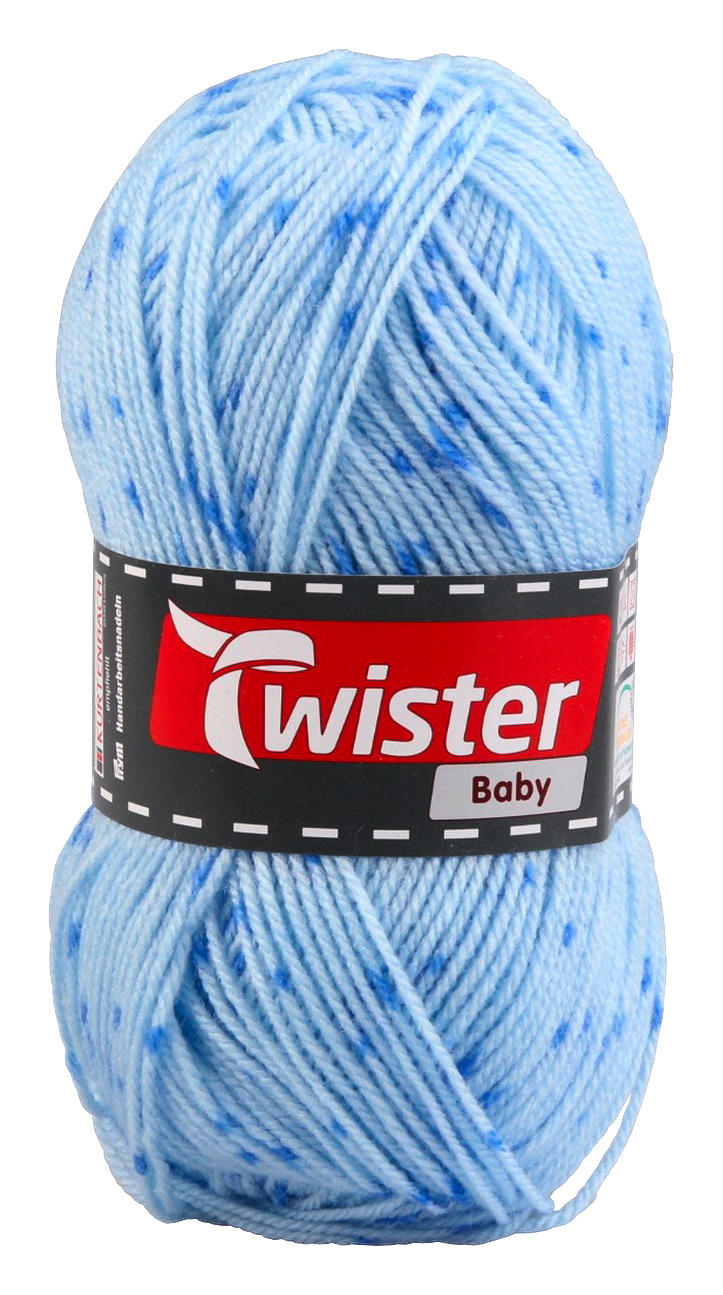 Handstrickgarn blau L: ca. 21000 cm Handstrickgarn_Twister_Baby - blau/Multi (21000,00cm)