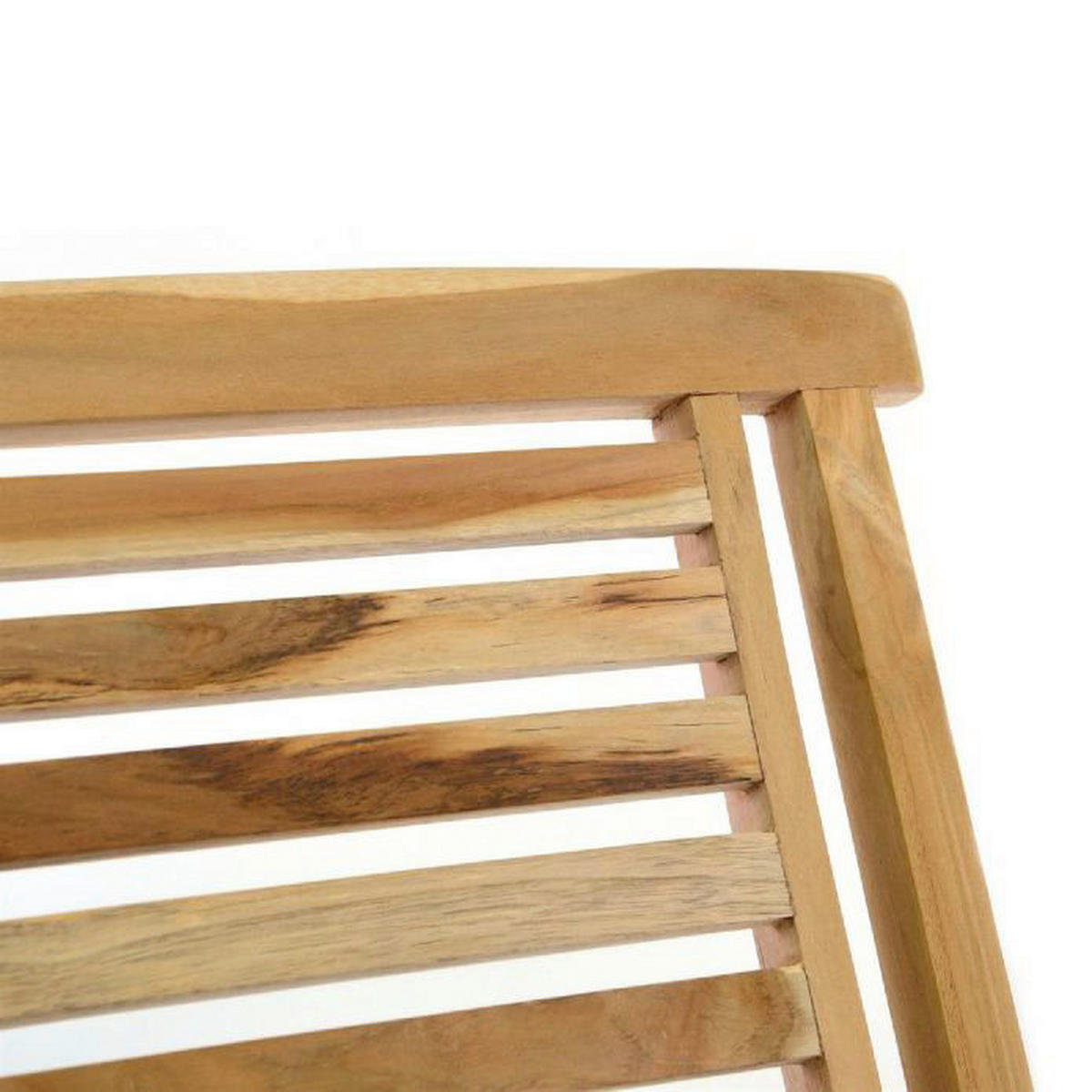 VCM Klappstuhl 2er Set braun Teakholz B/H/T: ca. 42x98x43 cm 2er Set - braun (42,00/98,00/43,00cm) - VCM