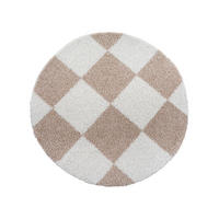 Sanat Hochflorteppich MILANO beige B/L: ca. 150x150 cm MILANO - beige (150,00/150,00cm) - Sanat