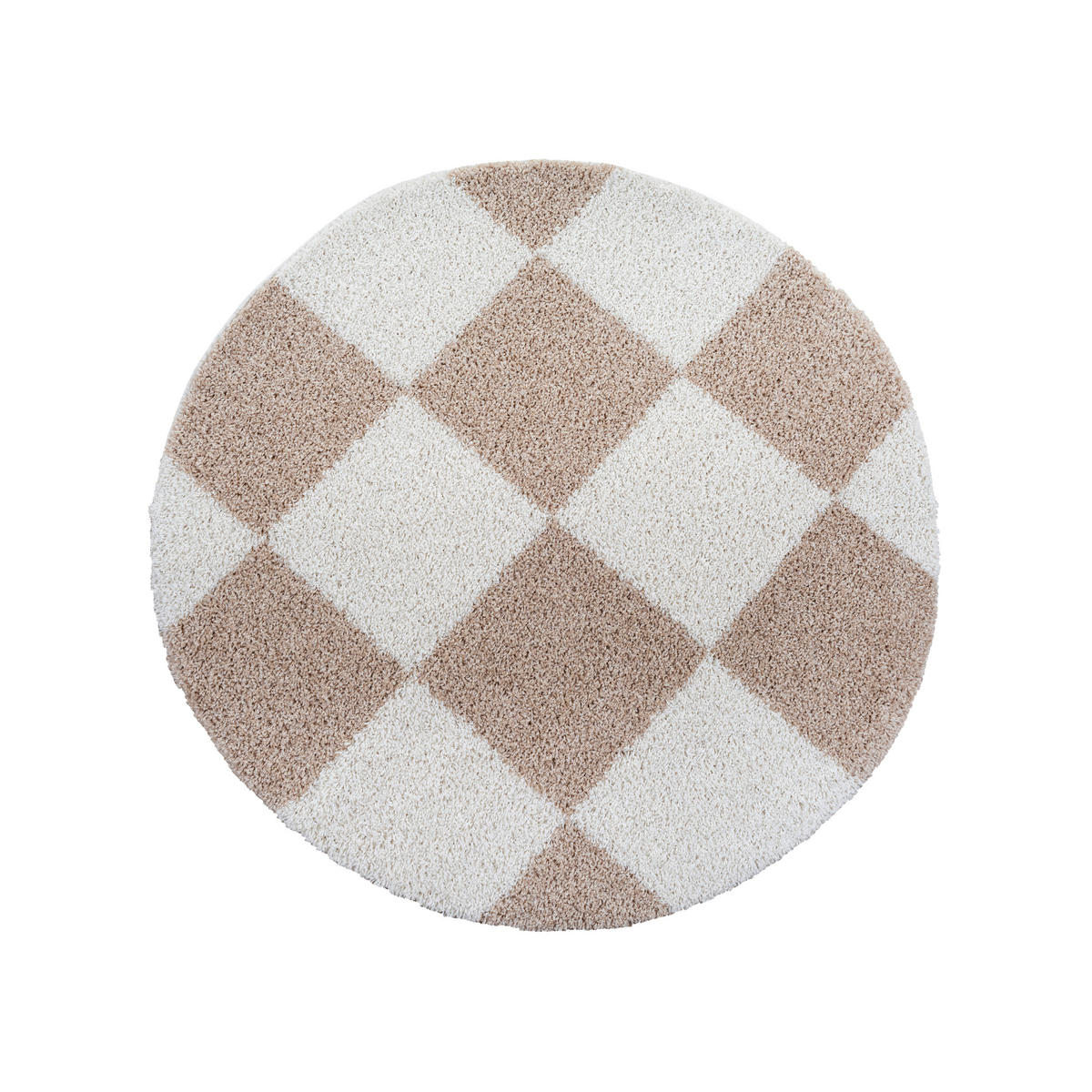 Sanat Hochflorteppich MILANO beige B/L: ca. 150x150 cm MILANO - beige (150,00/150,00cm) - Sanat