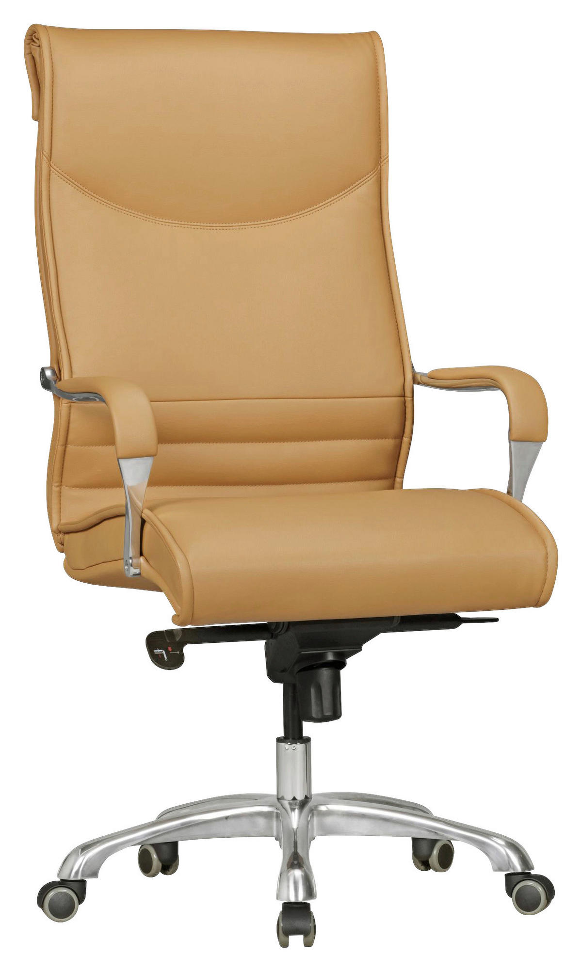 Drehstuhl beige Kunstleder Bürostuhl BIGBOSS - beige (60,00/126,00/61,00cm) - Amstyle