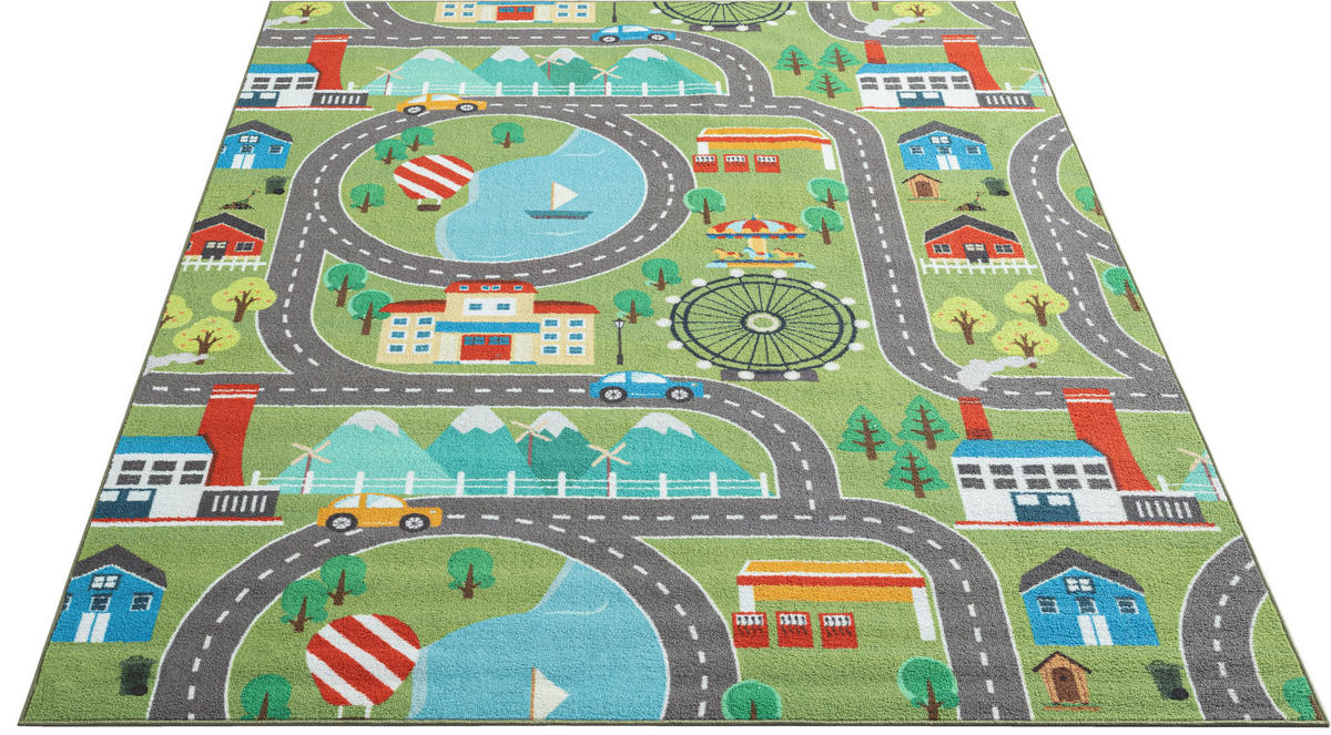Merinos Teppich Happy Kids grün B/L: ca. 160x220 cm Happy Kids - grün (160,00/220,00cm) - Merinos