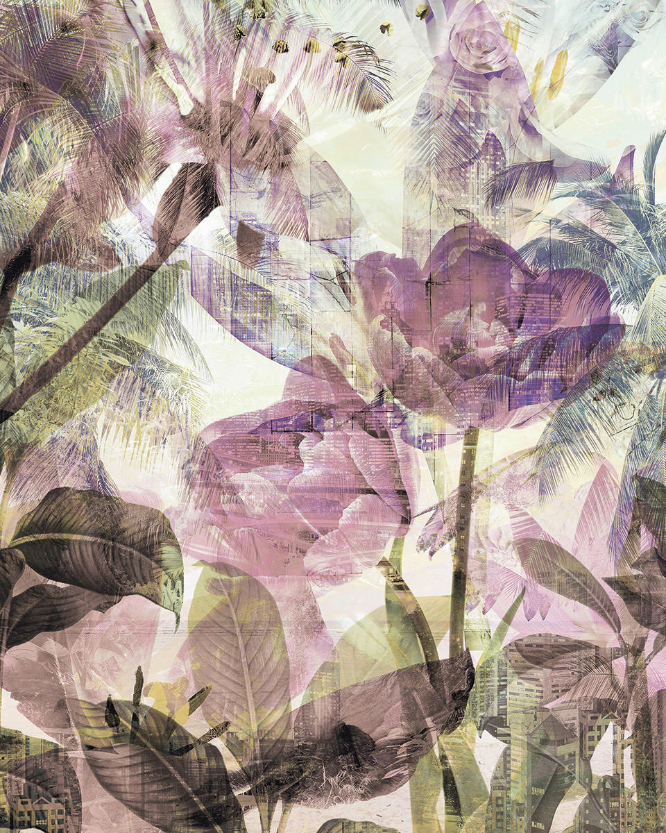 Komar Fototapete Metropical Faded B/L: ca. 200x250 cm Metropical Faded - (200,00/250,00cm) - Komar